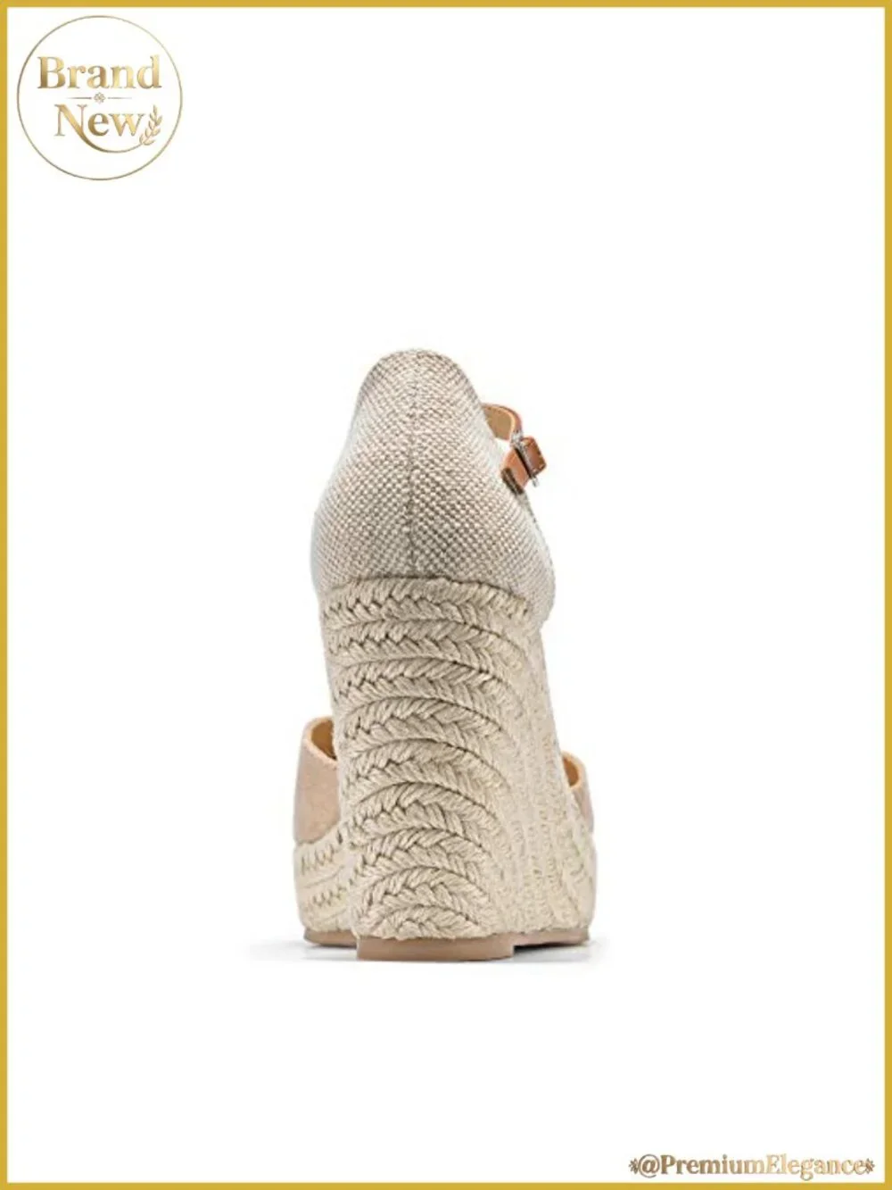 Womens Espadrille Platform Wedge Sandals Ankle Buckle Closed Toe Heel Shoes